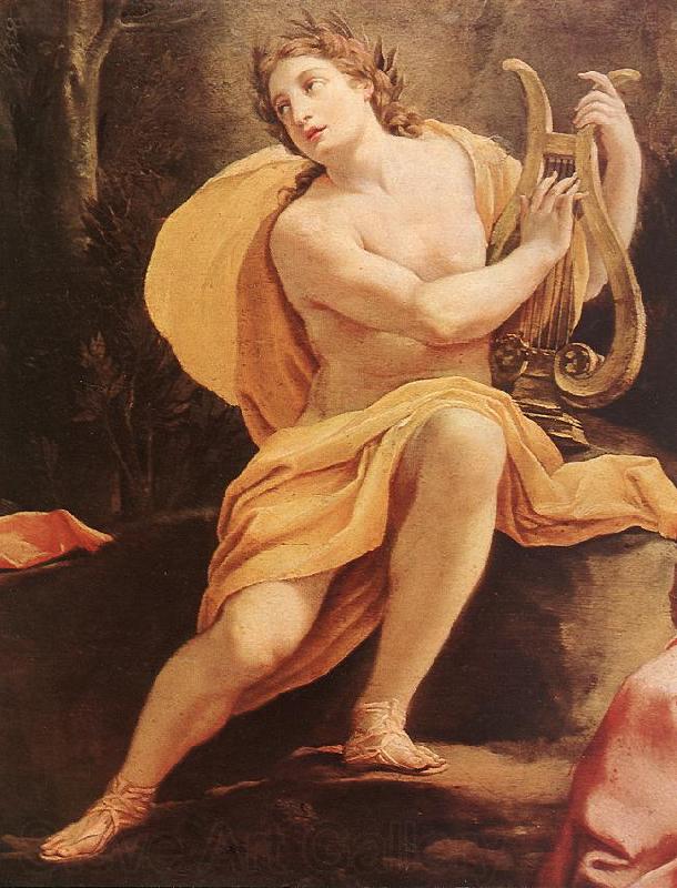 VOUET, Simon Parnassus or Apollo and the Muses (detail) Spain oil painting art